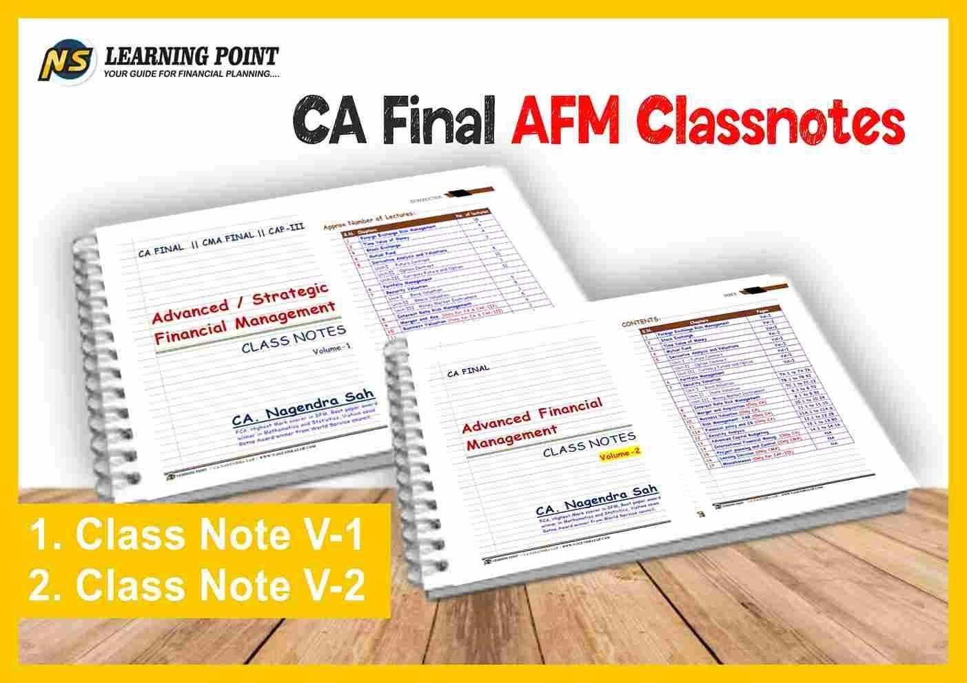 CA Final AFM Classnotes