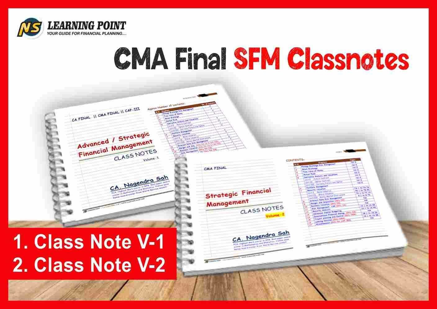 CMA Final SFM Classnotes
